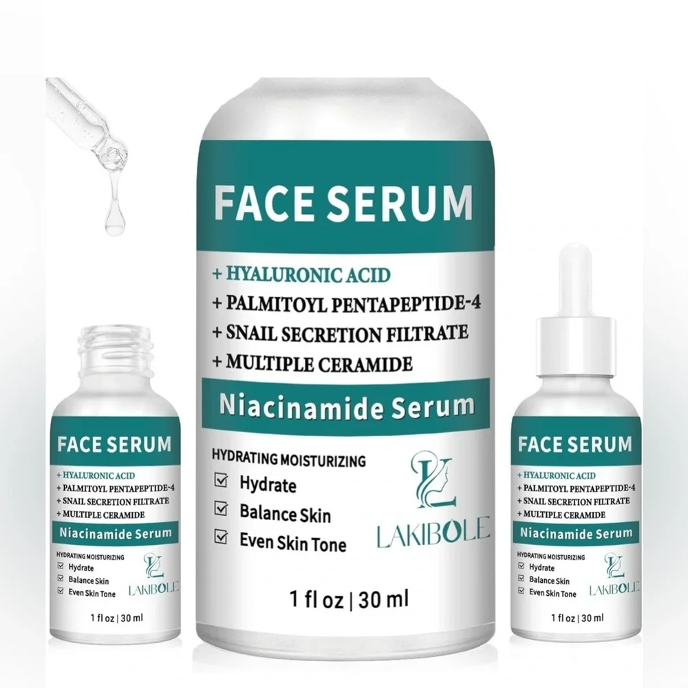 Face Serum with Hyaluronic Acid- 3 bottles